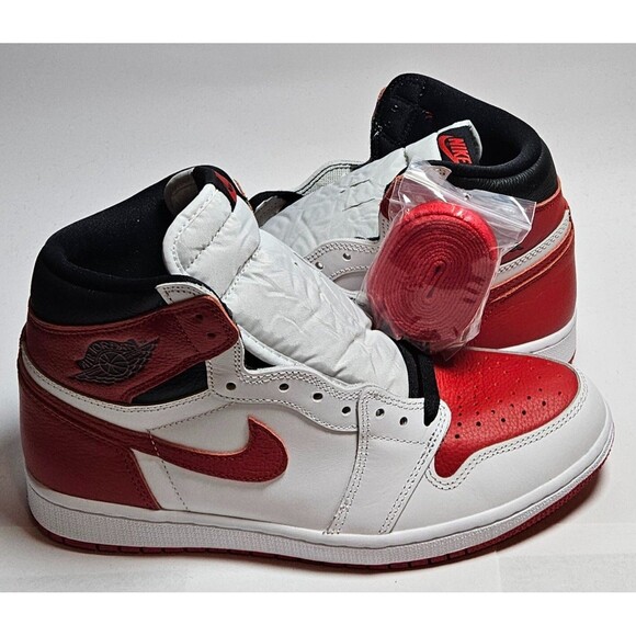 Nike Air Jordan 1 Retro High OG Heritage University Red White 555088-161 Sz 9.5M